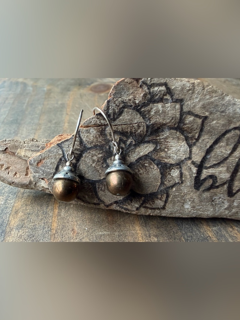Bronze Drop Earrings
